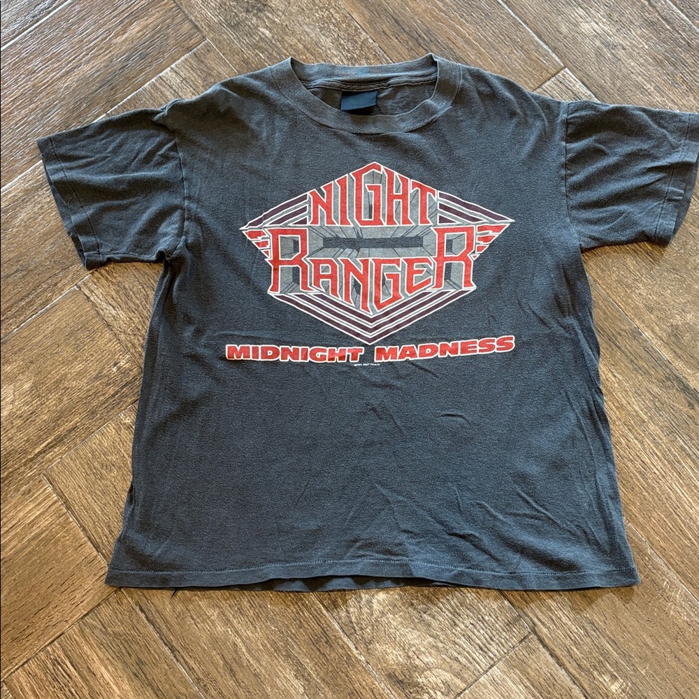 Vintage Night Ranger "Midnight Madness" Black Band Tee